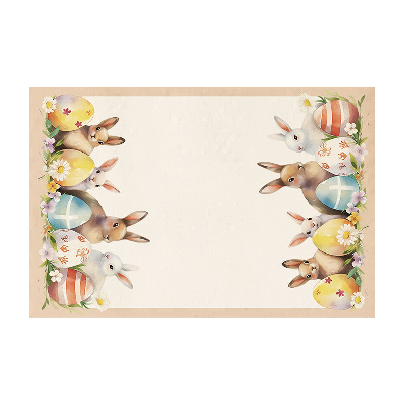 Easter Placemats (Set) Farmhouse Spring Kitchen Decor Linen