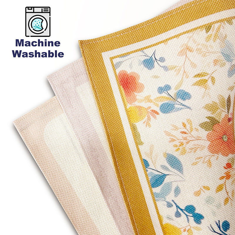 Easter Placemats (Set) Farmhouse Spring Kitchen Decor Linen