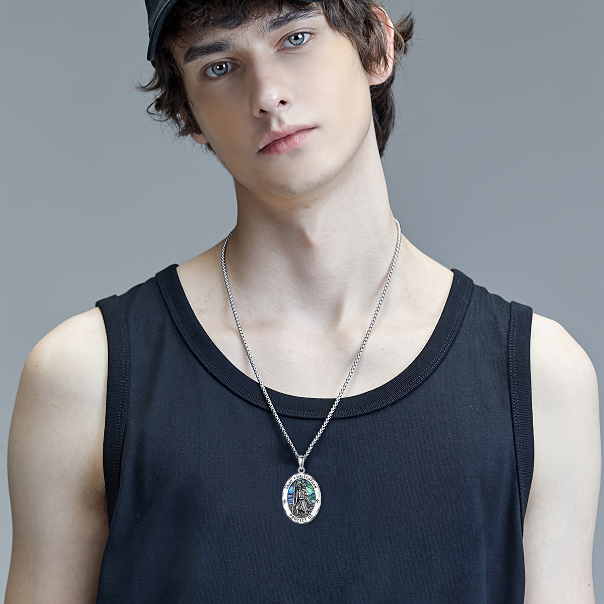 St Christopher Medal Necklace