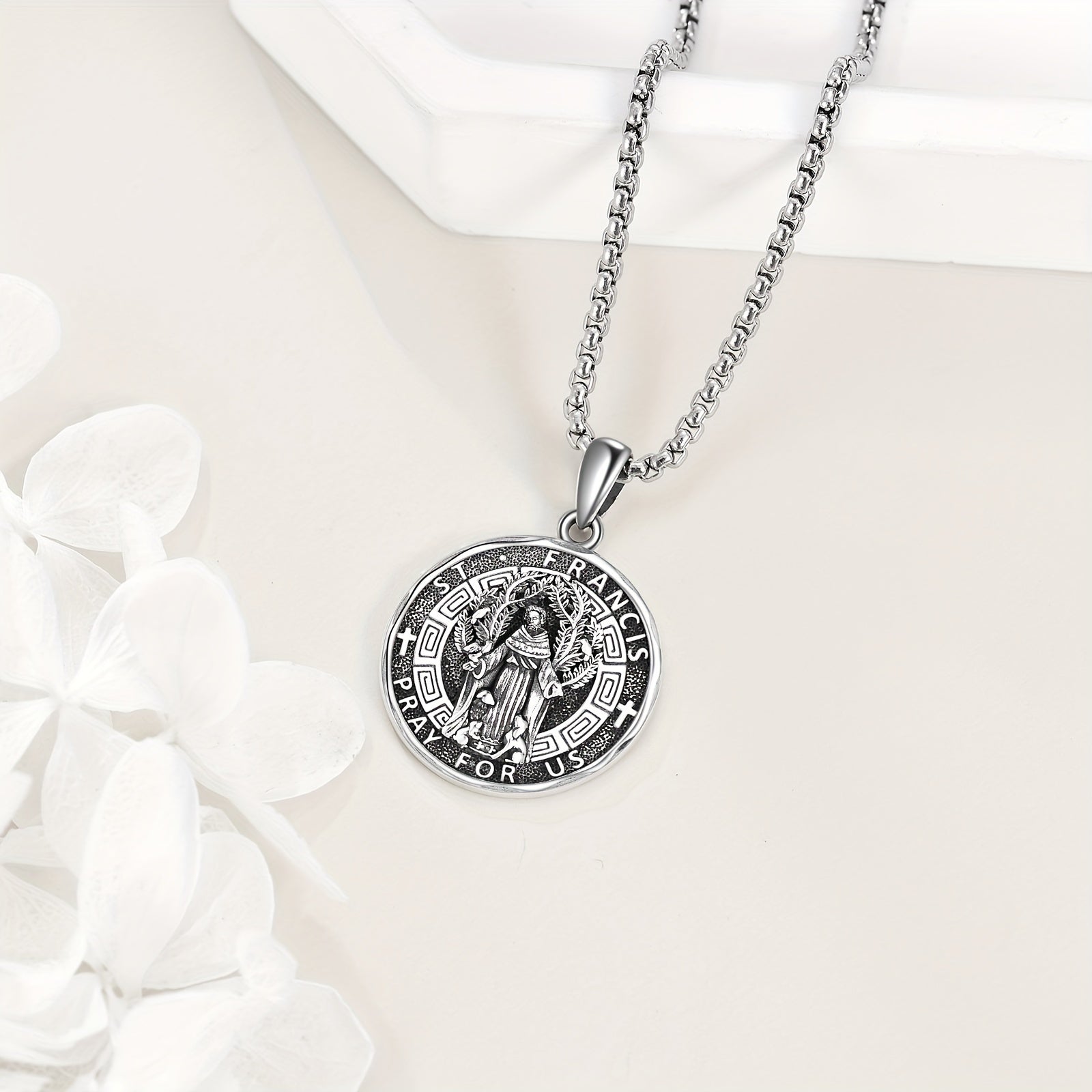 Saint Francis Pendant Necklace