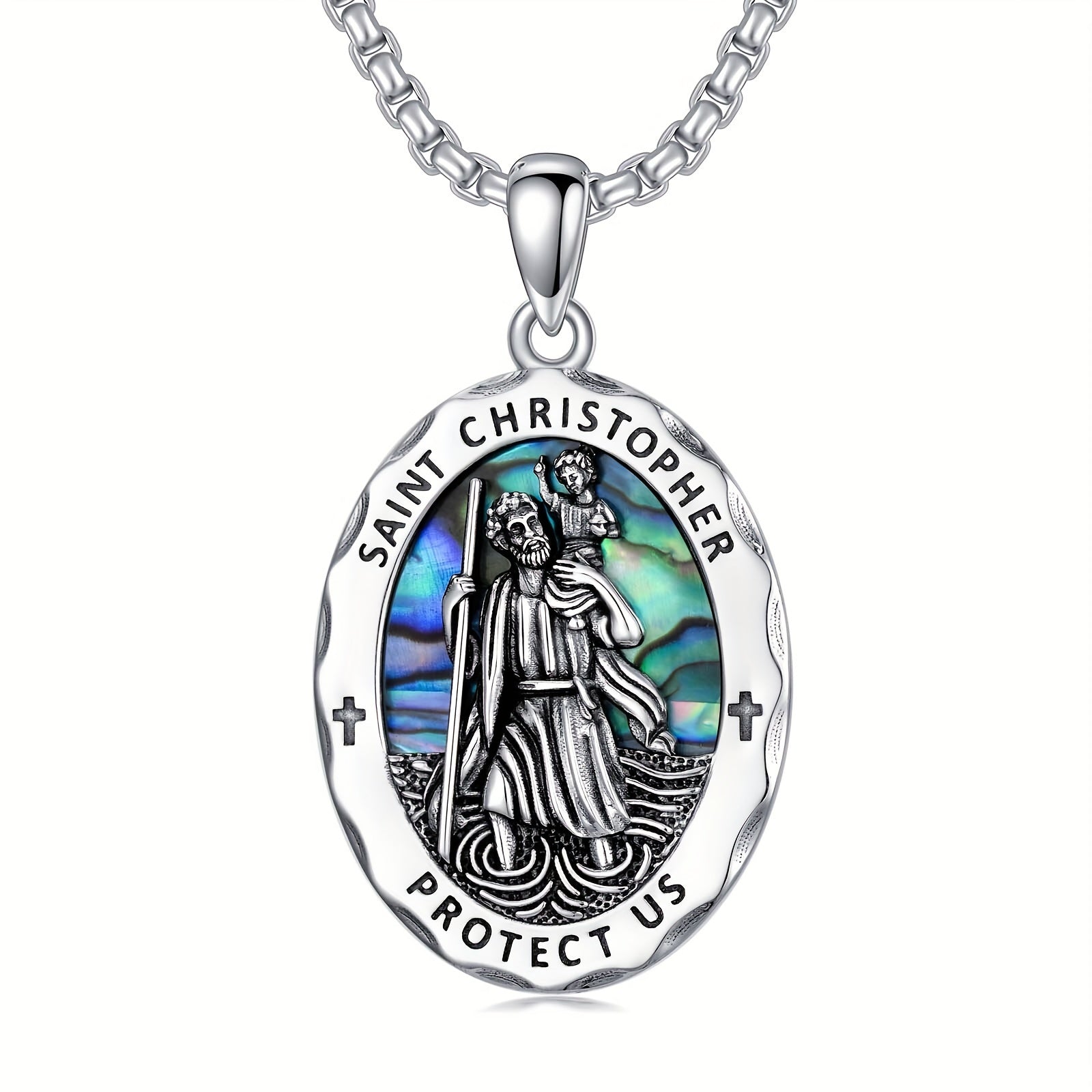 St Christopher Medal Necklace