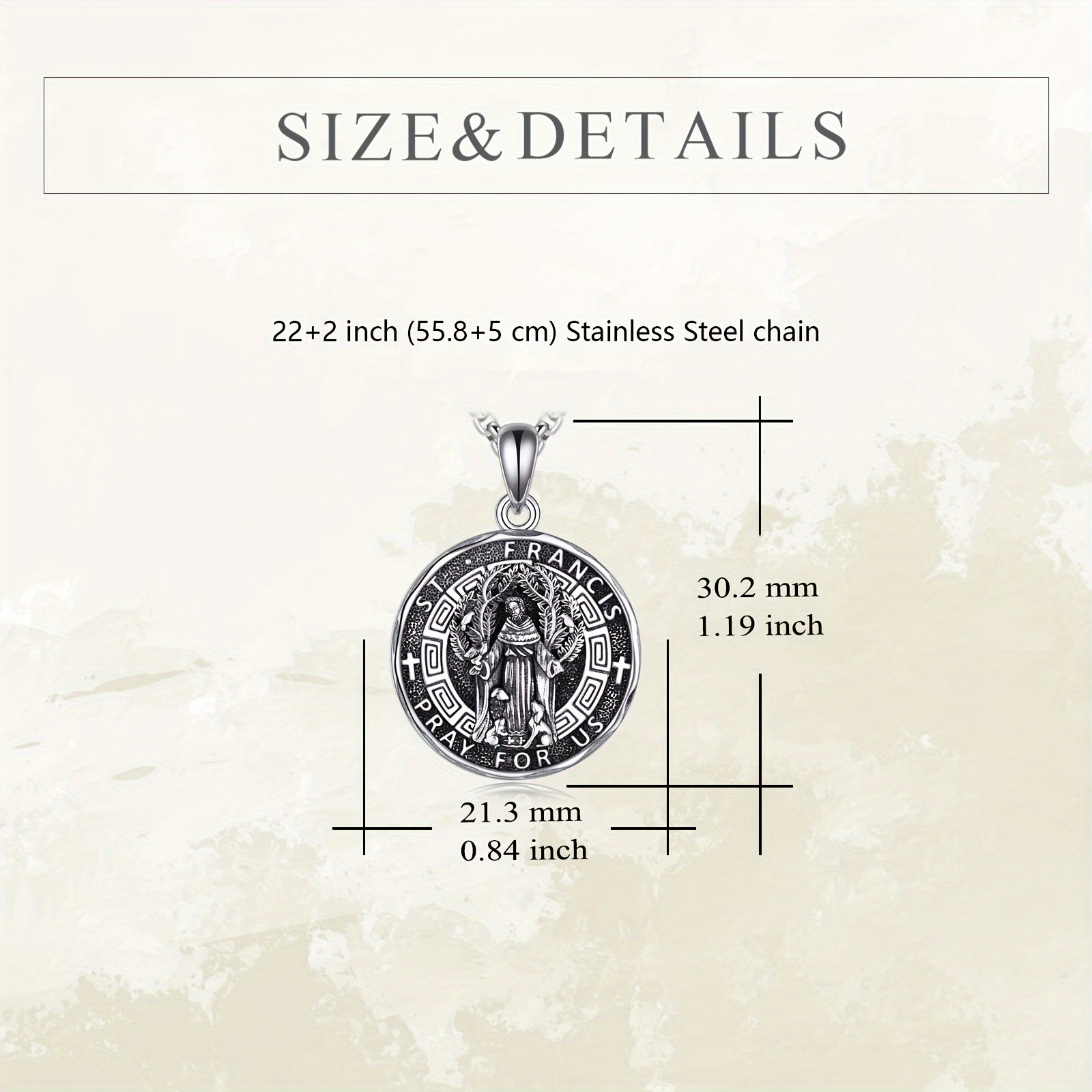 Saint Francis Pendant Necklace