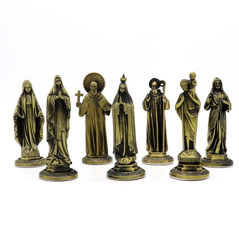 7pcs Saints church figurine icons