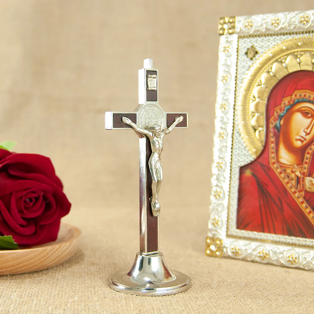 Jesus Crucifix Table Statue