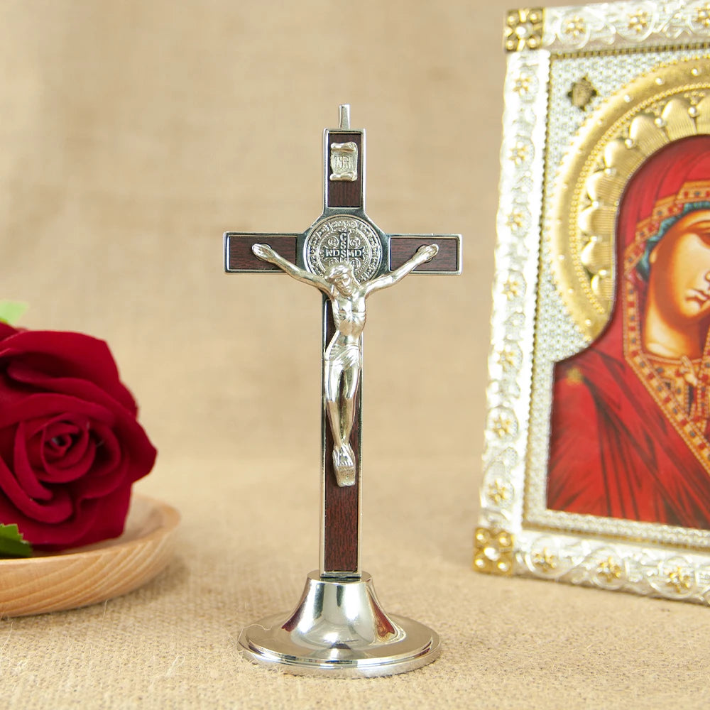 Jesus Crucifix Table Statue