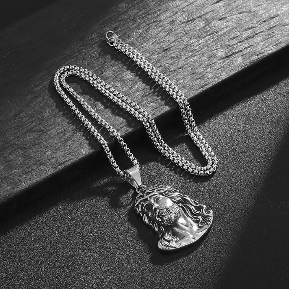 Vintage Necklaces Amulet Creative Jewelry Jesus Pendant Necklace