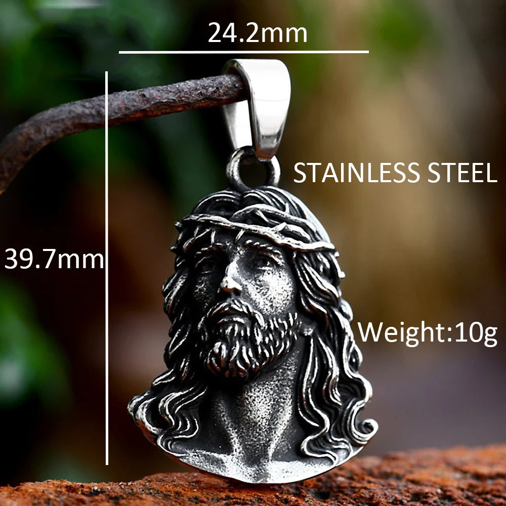 Vintage Necklaces Amulet Creative Jewelry Jesus Pendant Necklace
