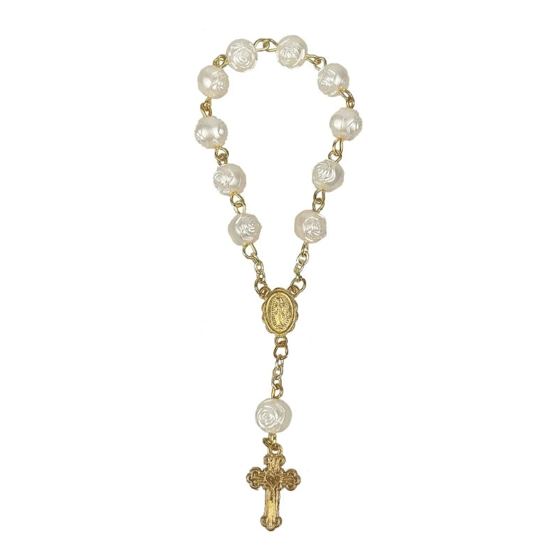 Acrylic Ball Beads Cross Rosary Beads Christening Favor