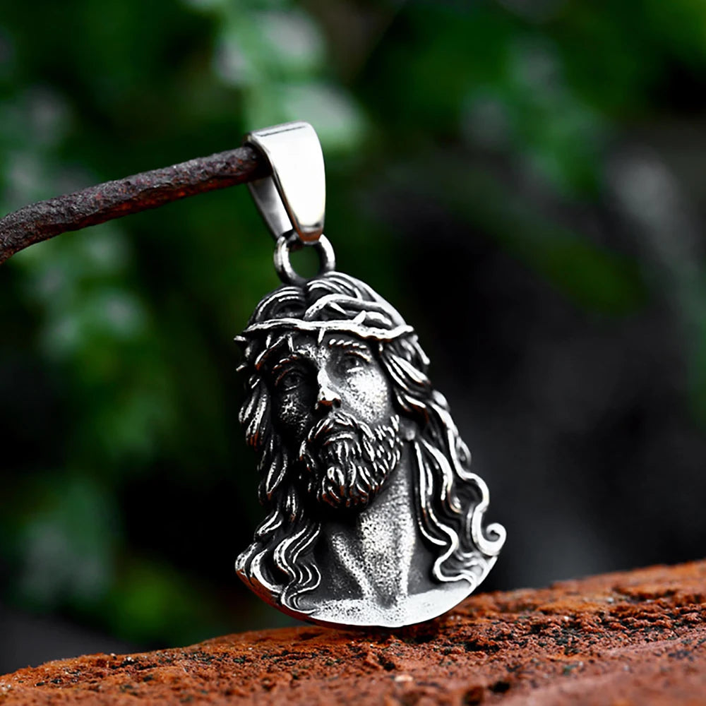 Vintage Necklaces Amulet Creative Jewelry Jesus Pendant Necklace