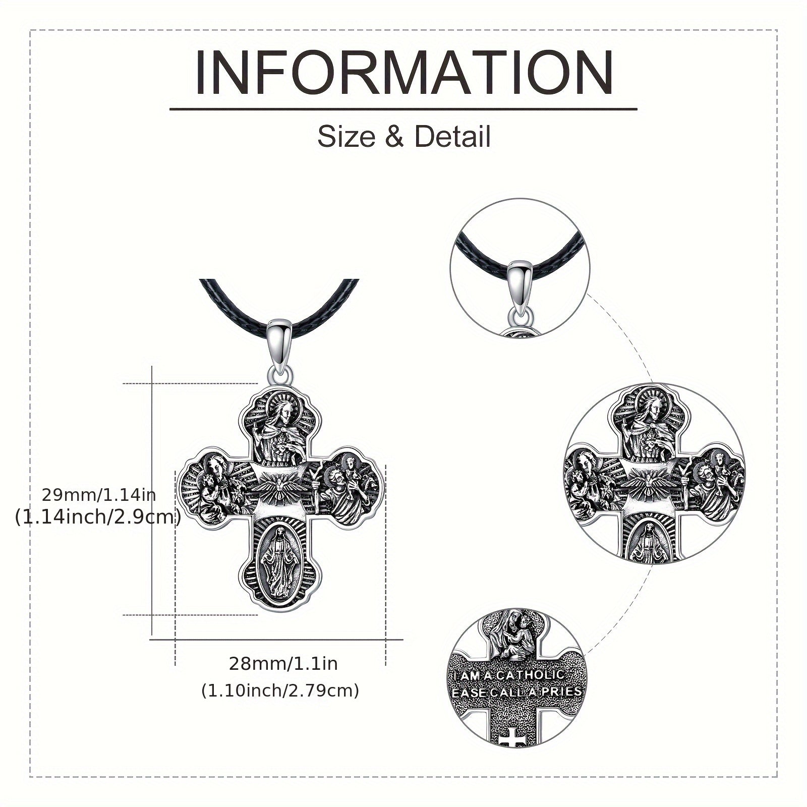 Catholic Cross Necklace