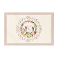 Easter Placemats (Set) Farmhouse Spring Kitchen Decor Linen