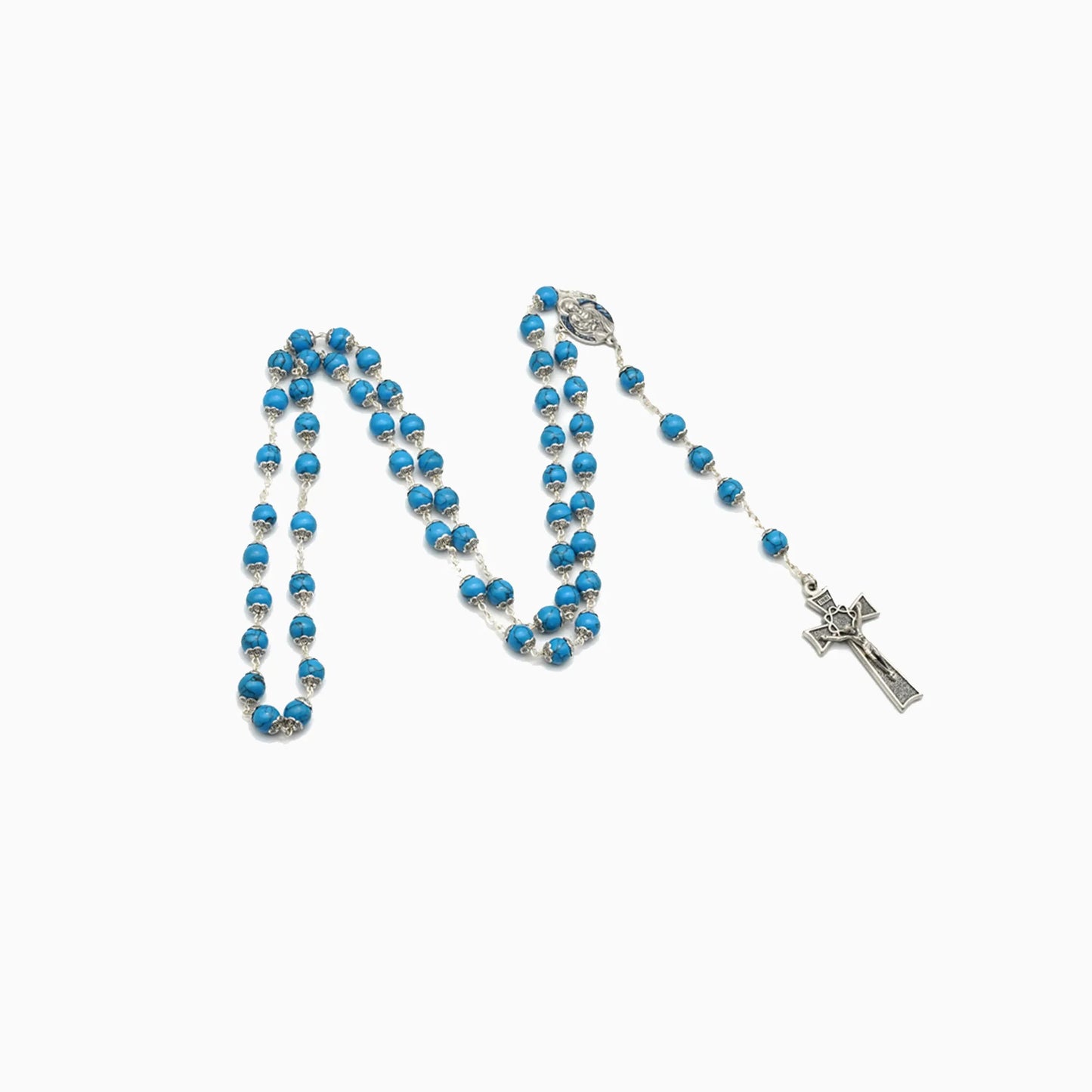 Heavenly Blue Rosary Beads