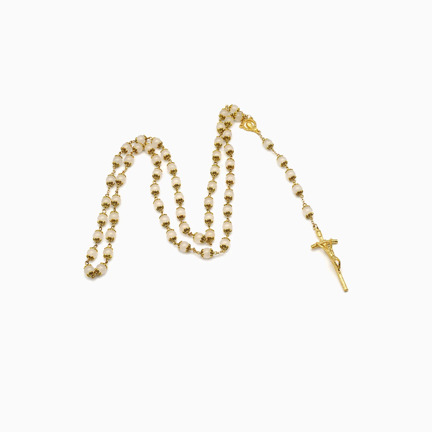 Divine Grace Golden Rosary Beads