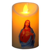 Lámpara de velas de Jesucristo LED Vela electrónica Vela de té Funciona con pilas 