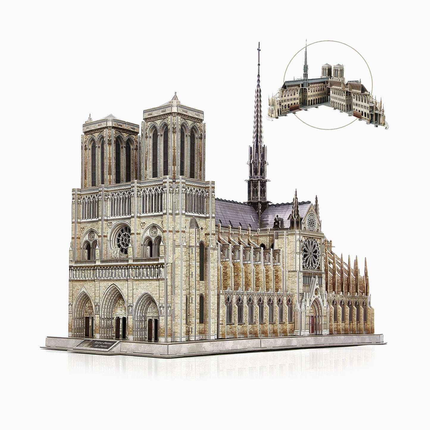 Catedral de Notre Dame en 3D, rompecabezas a escala 1:250