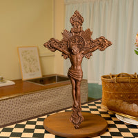 St. Benedict's exorcism Cross Wood Carving