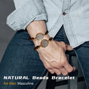 2Pcs San Benito Bracelets Tigher Eye Adjustable Bracelet The Saint Benedict Medal