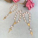 Acrylic Ball Beads Cross Rosary Beads Christening Favor