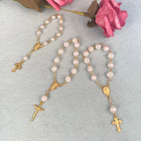 Acrylic Ball Beads Cross Rosary Beads Christening Favor