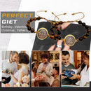 2Pcs San Benito Bracelets Tigher Eye Adjustable Bracelet The Saint Benedict Medal