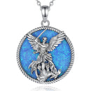 925 Sterling Silver Necklace Saint Michael Archangel