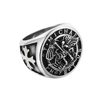 Archangel St Saint Michael Ring Size 7-15