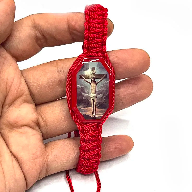 Woven Guadalupe adjustable bracelet