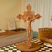 St. Benedict's exorcism Cross Wood Carving