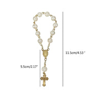 Acrylic Ball Beads Cross Rosary Beads Christening Favor