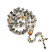 Cross Rosary Necklace Long Pendant Catholic Pray Religious  Jewelry