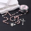 Rosary Necklace Catholic Prayer Beads with box Necklace with Virgin Mary&St. Benedict