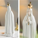 Ceramic Rose Fatima Our Lady Icon of Mary Catholic Church