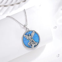 925 Sterling Silver Necklace Saint Michael Archangel