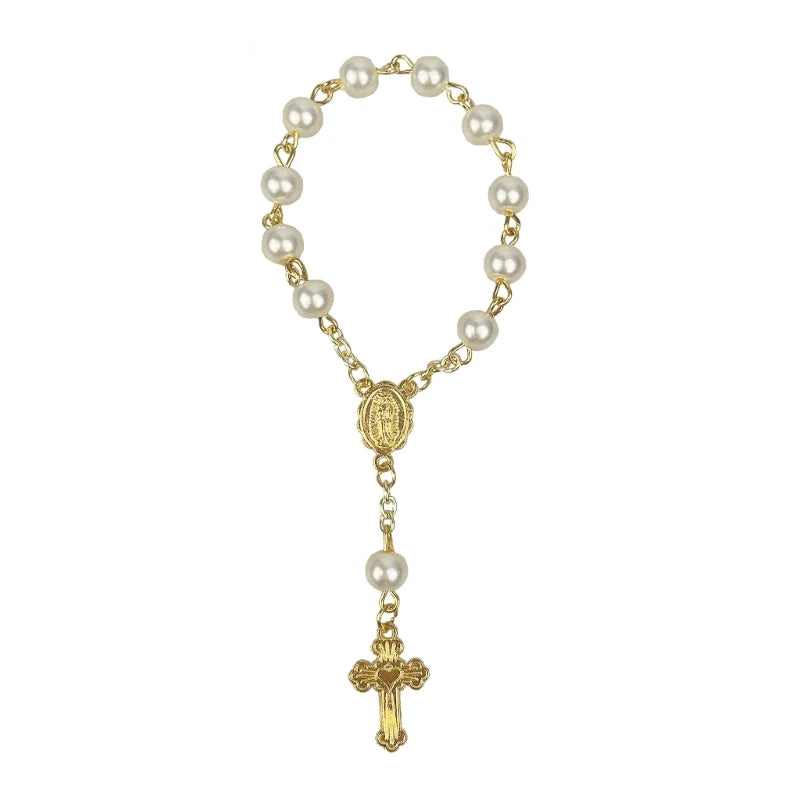 Acrylic Ball Beads Cross Rosary Beads Christening Favor
