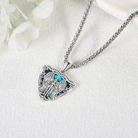 925 Sterling St Michael Pendant Necklace
