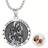 St Joseph Locket Necklace