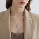 925 Sterling St Michael Pendant Necklace