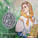 St Dymphna Pendant Necklace
